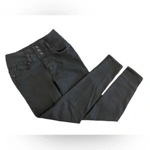 Refuge Push Up Black Denim Skinny High Waisted Jeans Size 03
